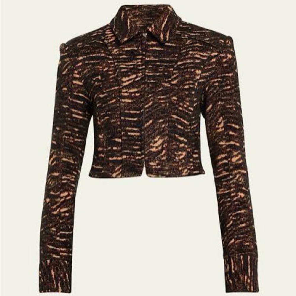 ULLA JOHNSON Adoni Jacket in Onyx, medium, LIKE NEW - Picture 3 of 10